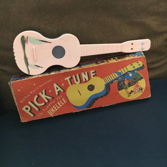 Other - Vintage Toy Ukulele Pick a Tune Toy Town Corporation Original Box Rare